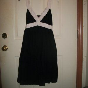 BCBG MaxAzria black and white sleeveless dress size L